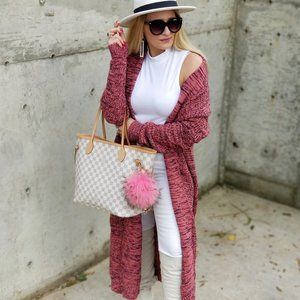 Cardigan Long Sleeve Knitted Sweater Cardi…